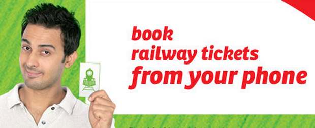 How to book railway tickets using mobile phone